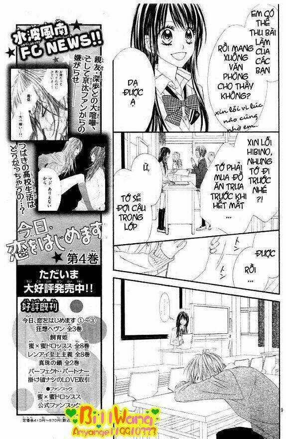 Kyou, Koi Wo Hajimemasu - Mộng Mơ Đầu Đời Chapter 29 trang 10