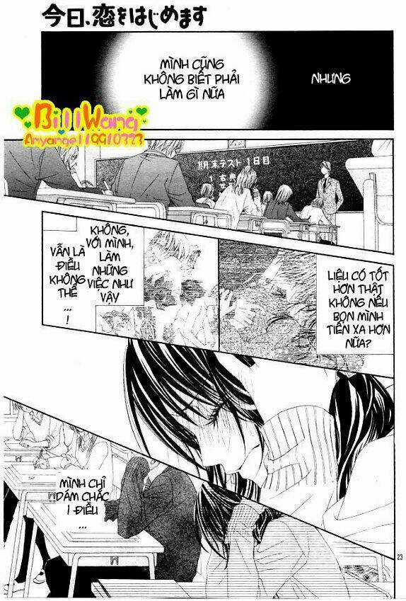 Kyou, Koi Wo Hajimemasu - Mộng Mơ Đầu Đời Chapter 29 trang 24
