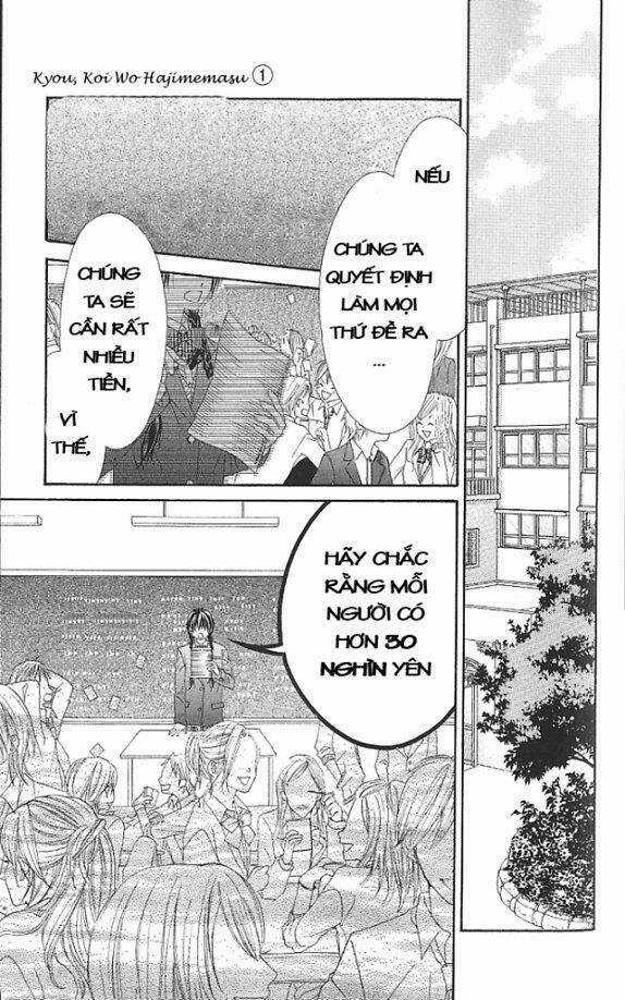 Kyou, Koi Wo Hajimemasu - Mộng Mơ Đầu Đời Chapter 3 trang 9