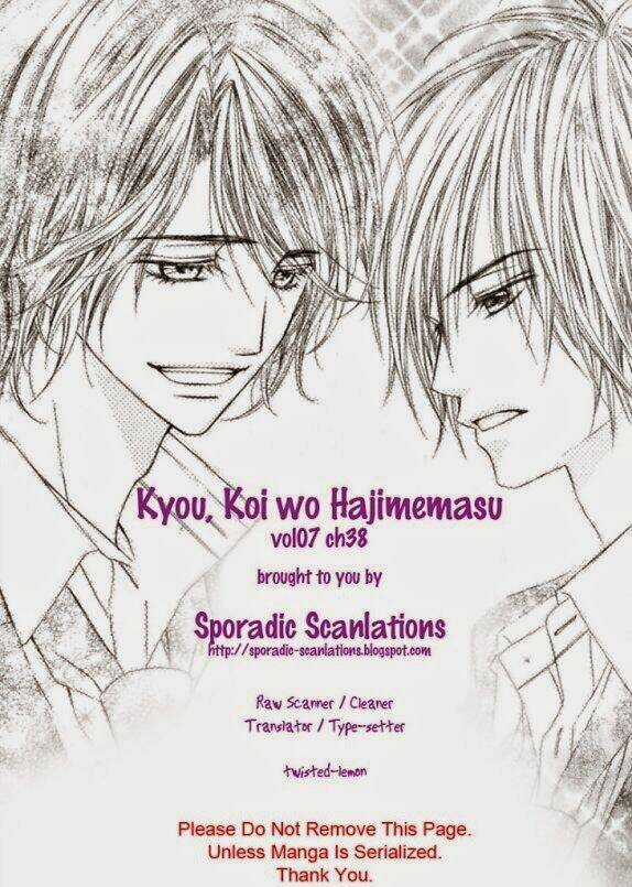 Kyou, Koi Wo Hajimemasu - Mộng Mơ Đầu Đời Chapter 38 trang 1