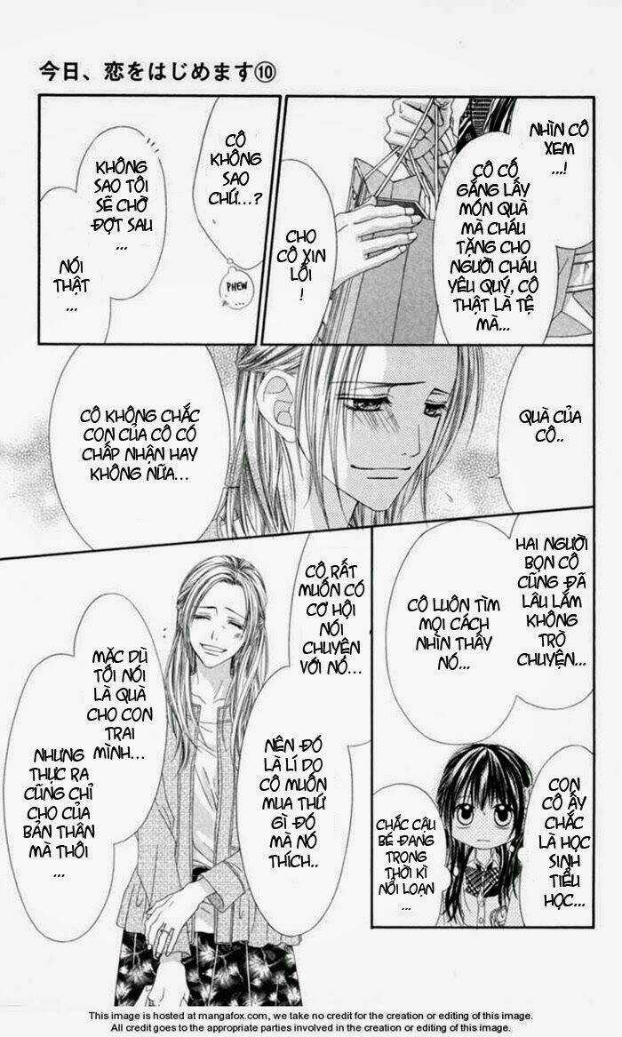 Kyou, Koi Wo Hajimemasu - Mộng Mơ Đầu Đời Chapter 63 trang 9