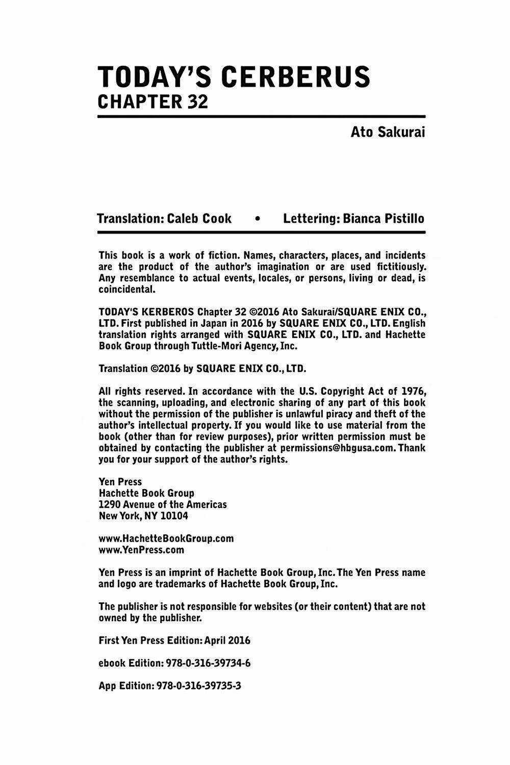 Kyou No Cerberus Chapter 32 trang 36