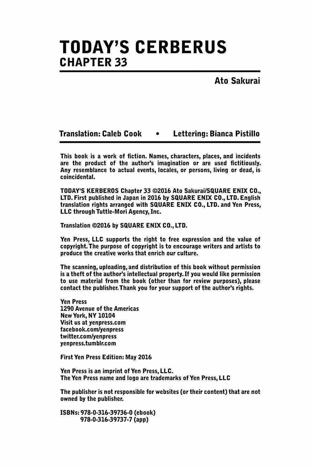 Kyou No Cerberus Chapter 33 trang 39