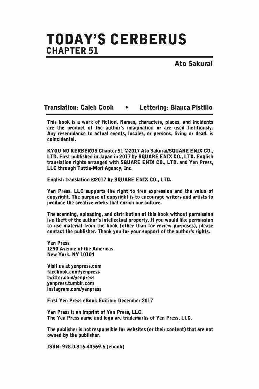 Kyou No Cerberus Chapter 51 trang 40