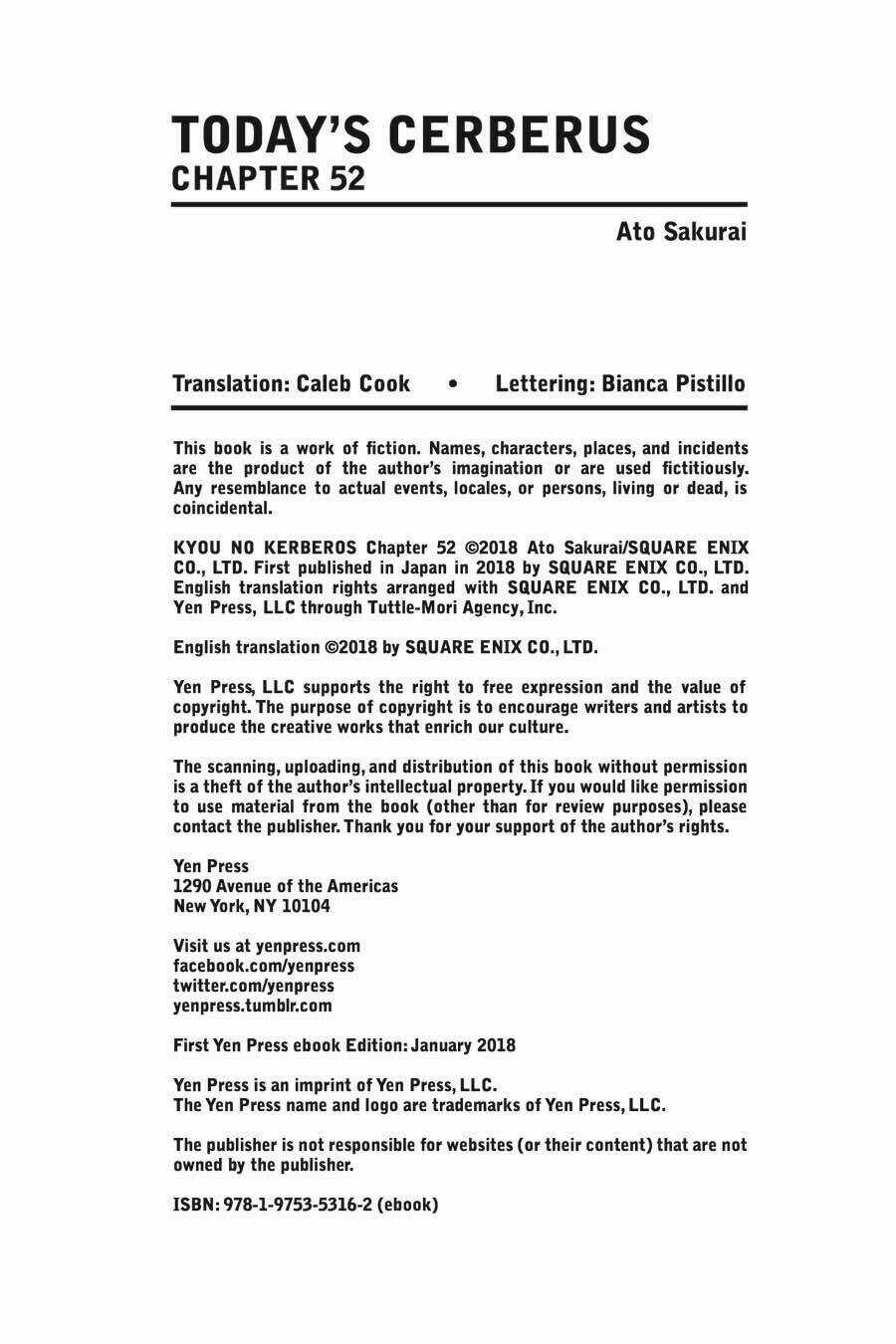 Kyou No Cerberus Chapter 52 trang 40