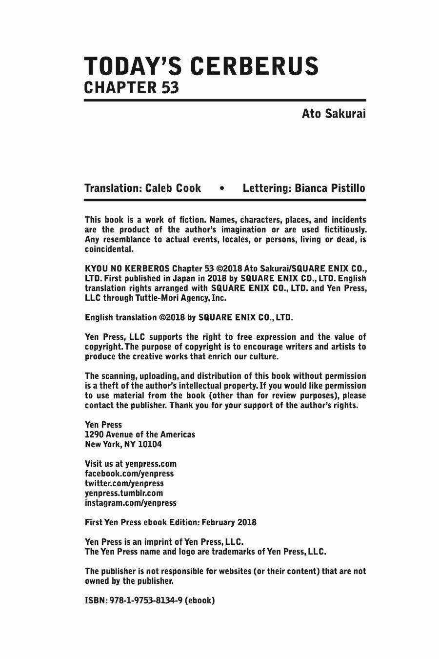 Kyou No Cerberus Chapter 53 trang 40