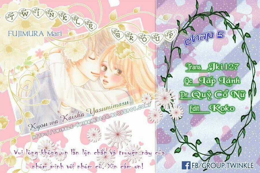 Kyou wa Kaisha Yasumimasu. Chapter 5 trang 1