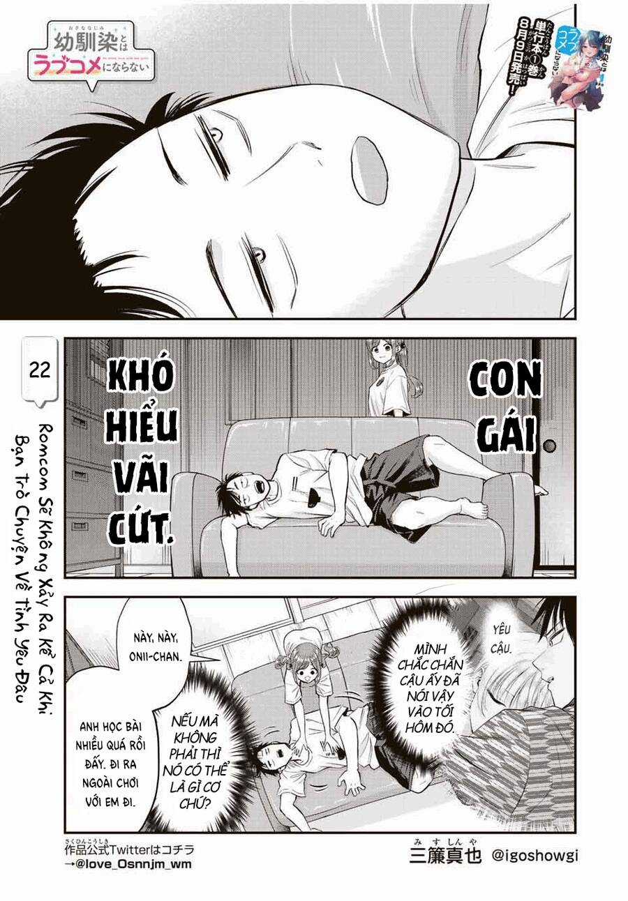 Làm Gì Có Chuyện Tình Hài Hước Giữa Bạn Thuở Nhỏ Được! Chương 22 trang 2