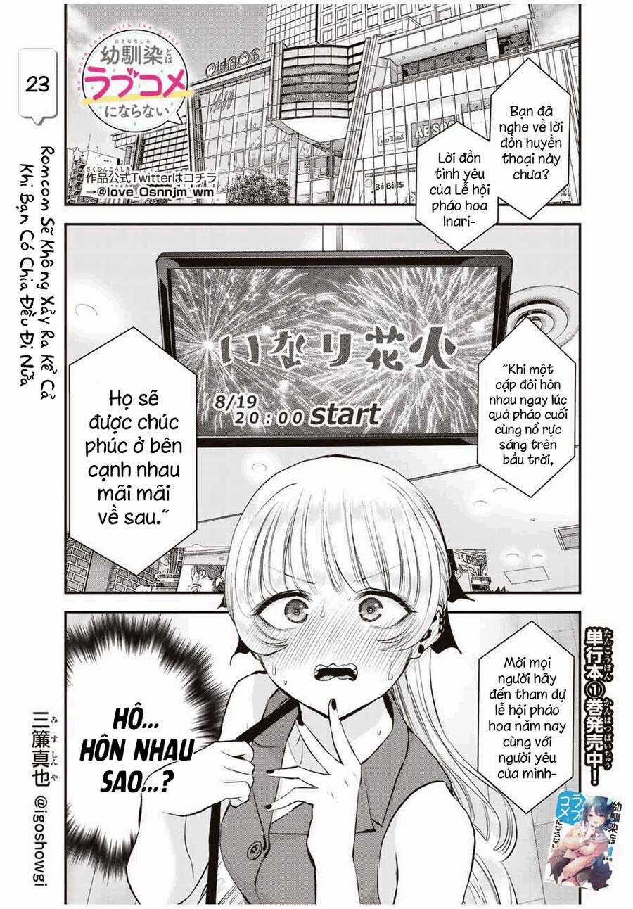 Làm Gì Có Chuyện Tình Hài Hước Giữa Bạn Thuở Nhỏ Được! Chương 23 trang 2