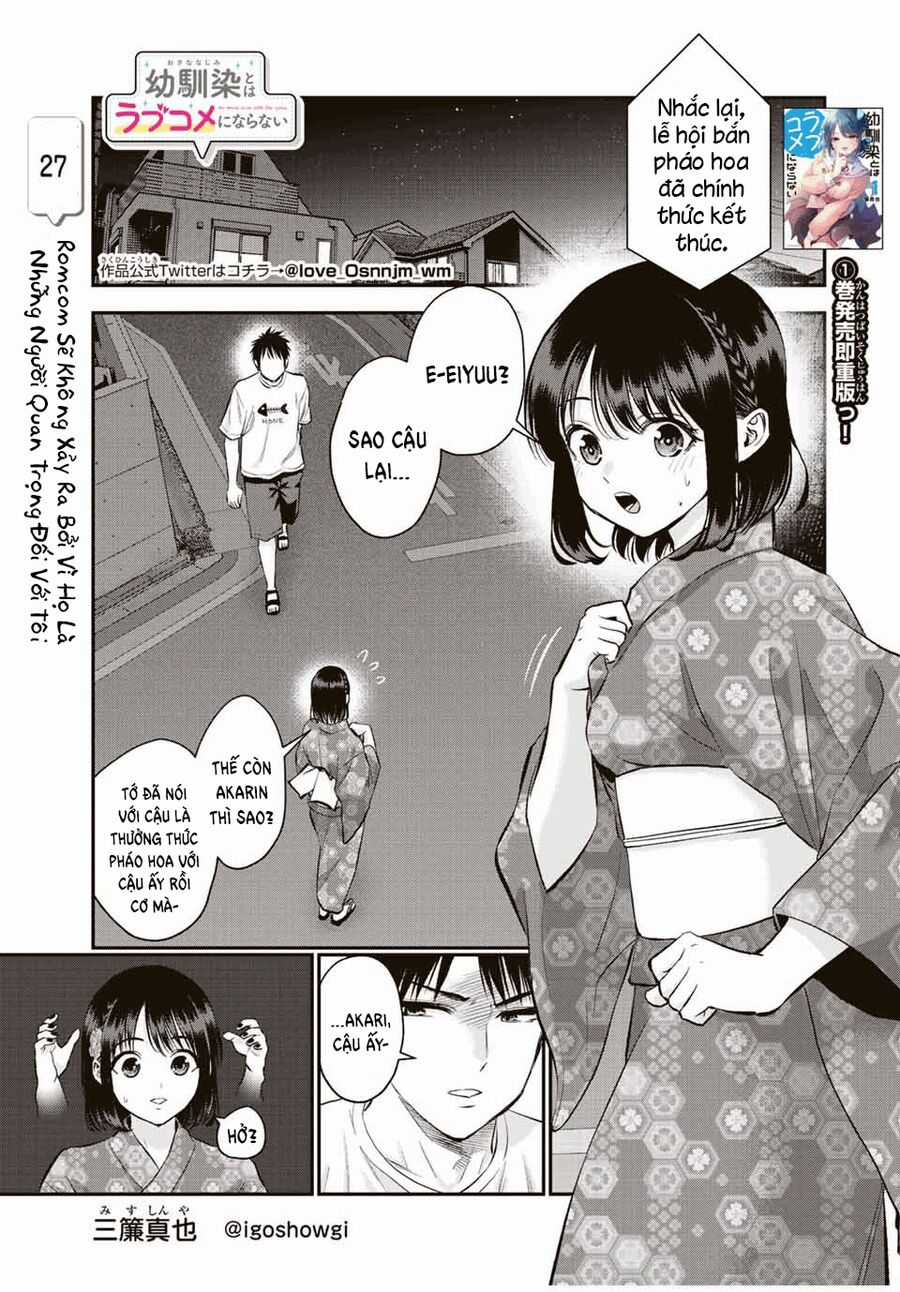 Làm Gì Có Chuyện Tình Hài Hước Giữa Bạn Thuở Nhỏ Được! Chương 27 trang 2