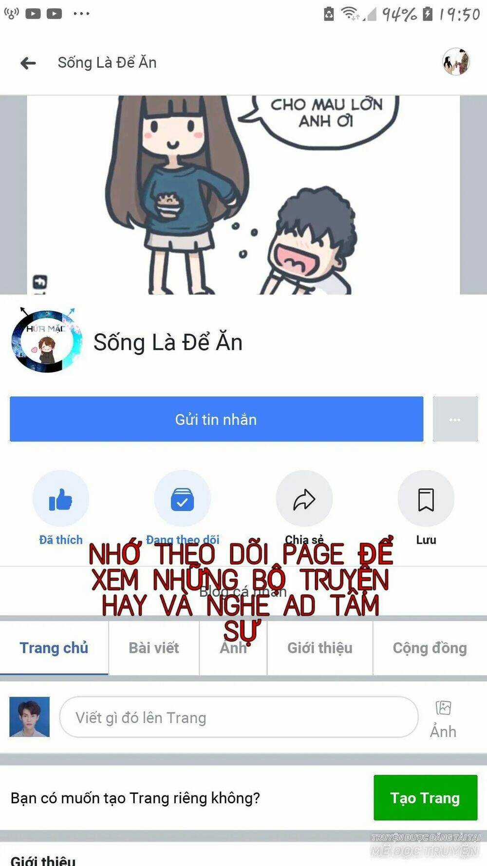 Lão Đại Xuyên Không Thành Tiên Nữ Chapter 12 trang 0