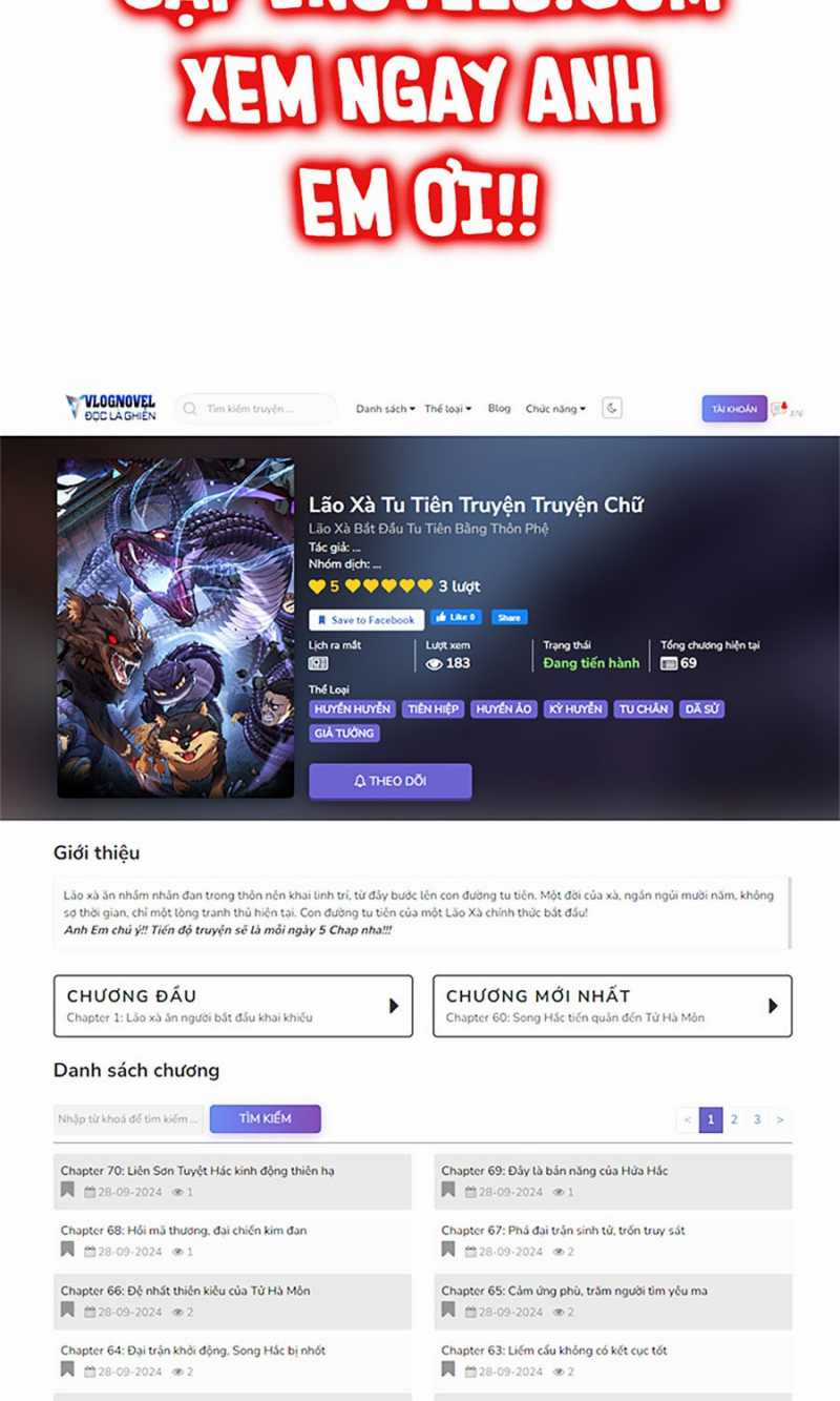 Lão Xà Tu Tiên Truyện Chapter 8 trang 73