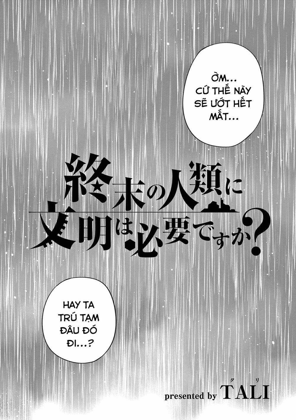 Liệu Nhân Loại Có Cần Nền Văn Minh Hậu Tận Thế Không? Chapter 8 trang 2