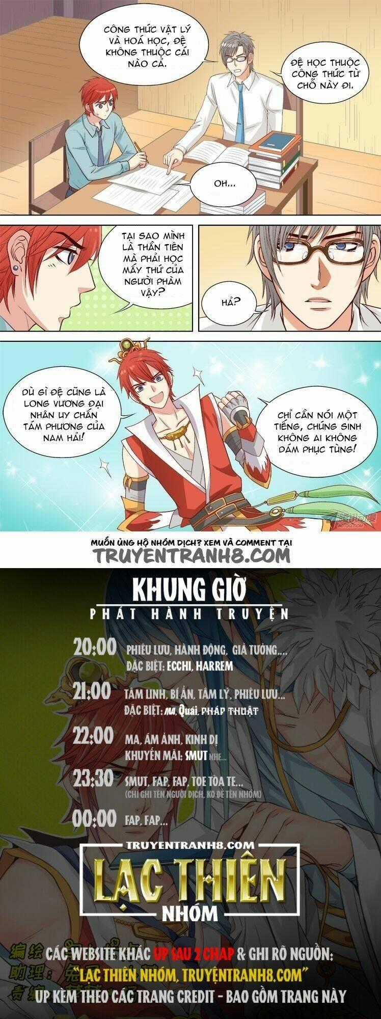 Long Vương Đi Học Chapter 15 trang 8