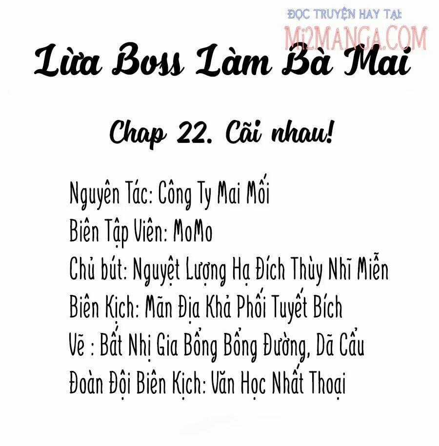 Lừa Boss Làm Bà Mai Chapter 22 trang 1