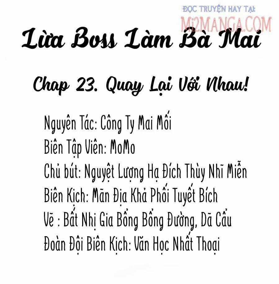 Lừa Boss Làm Bà Mai Chapter 23 trang 1