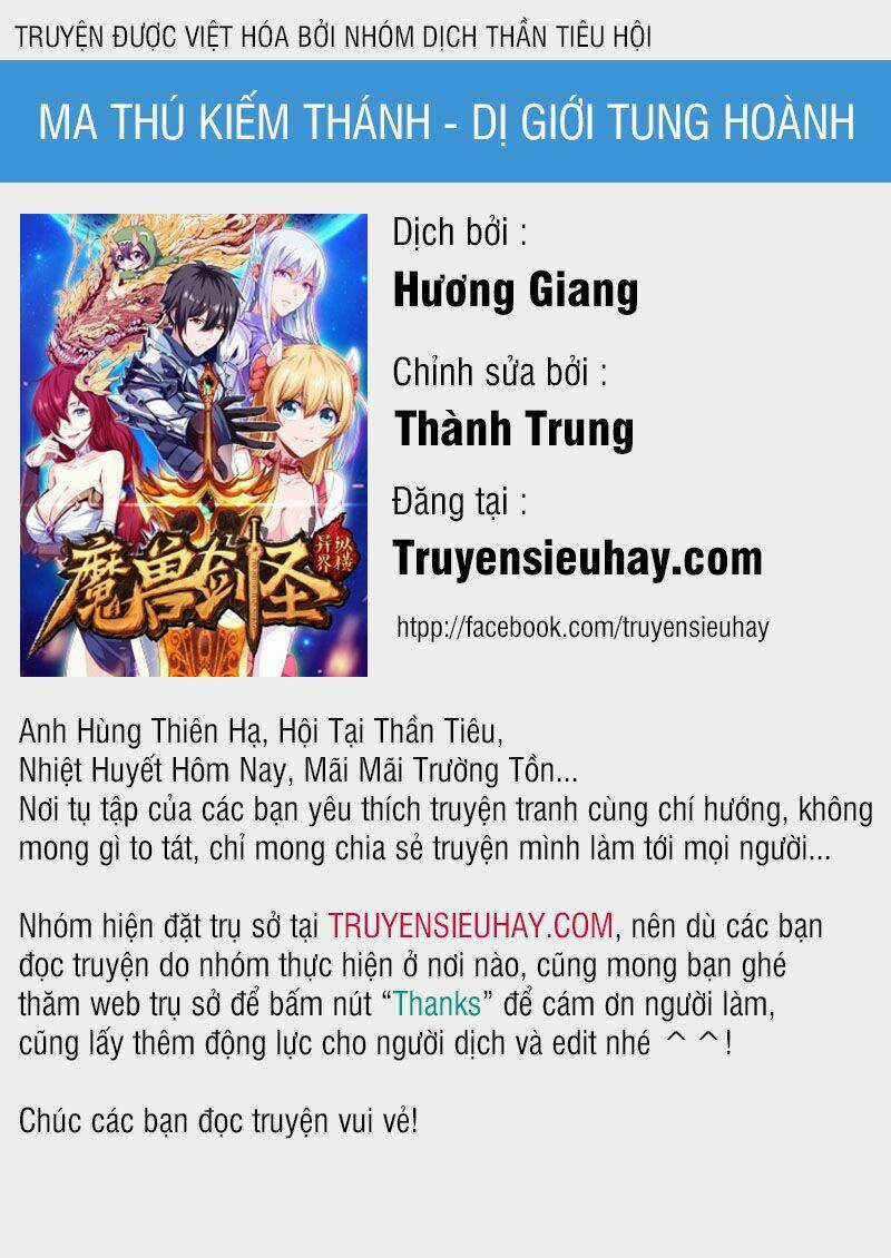 Ma Thú Kiếm Thánh Dị Giới Tung Hoành Chapter 74 trang 0