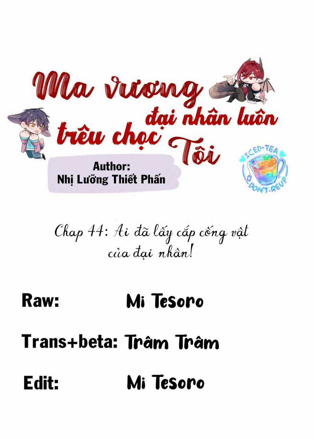 Ma Vương Đại Nhân Luôn Trêu Chọc Tôi Chapter 44 trang 0