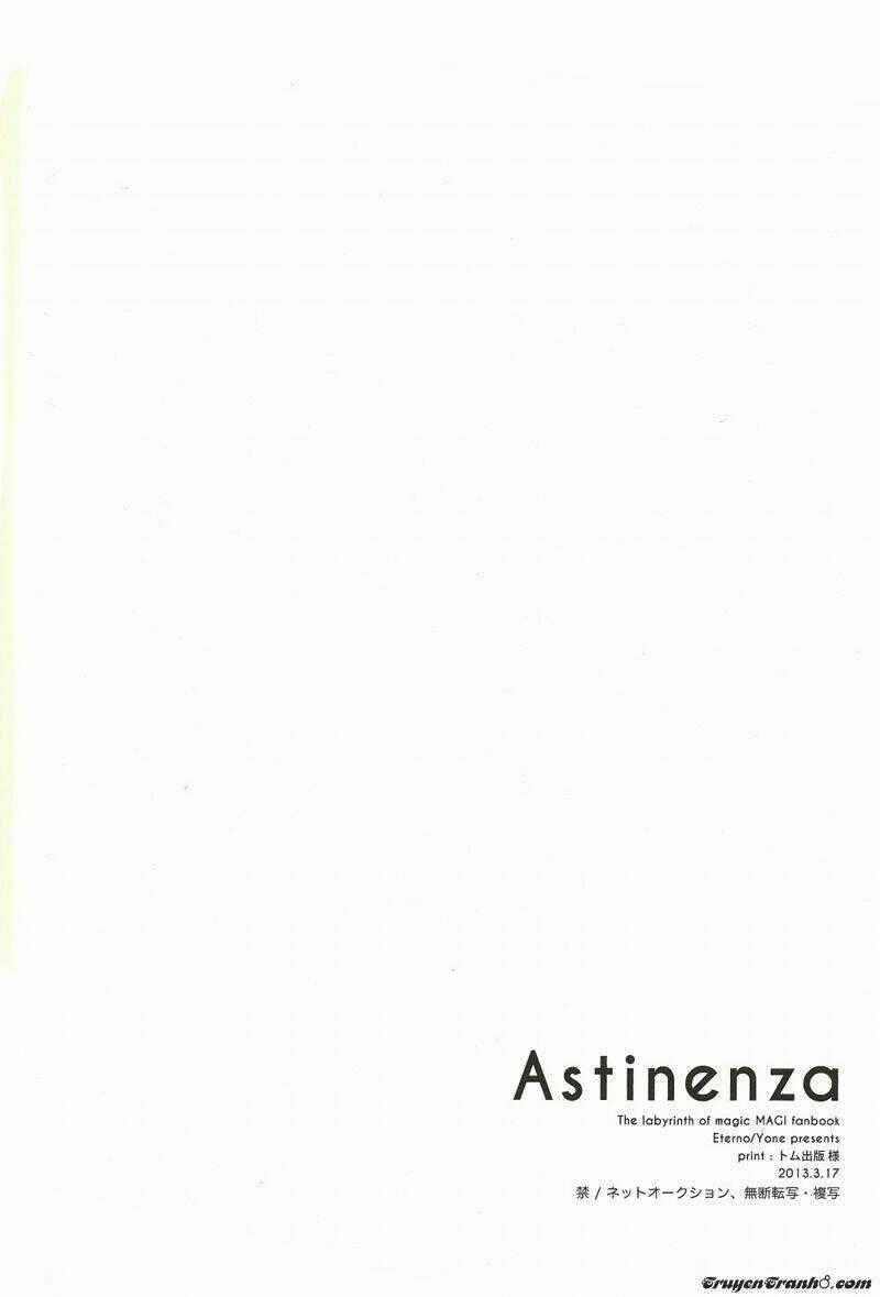 [Magi] Astinenza – Ja’far X Alibaba Chapter 1 trang 15