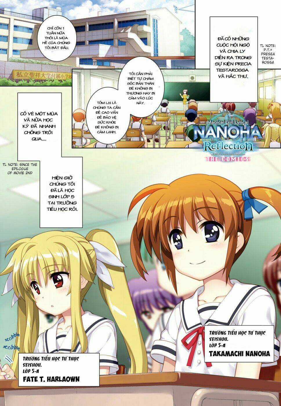 Mahou Shoujo Lyrical Nanoha Reflection Chapter 1 trang 2