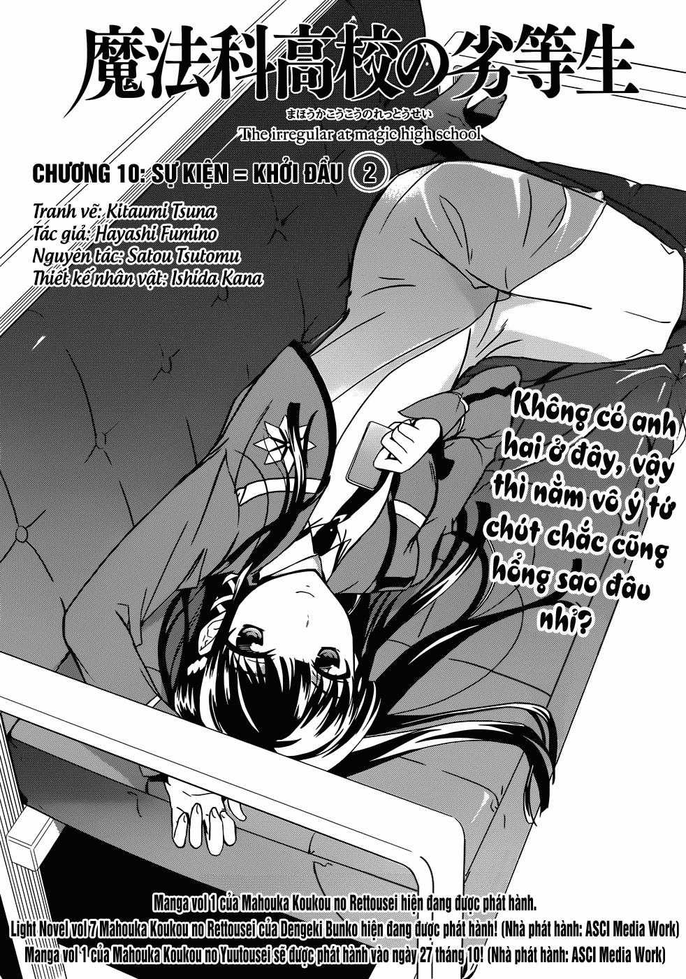 Mahouka Koukou No Rettousei - Nyuugaku Hen Chapter 11 trang 2