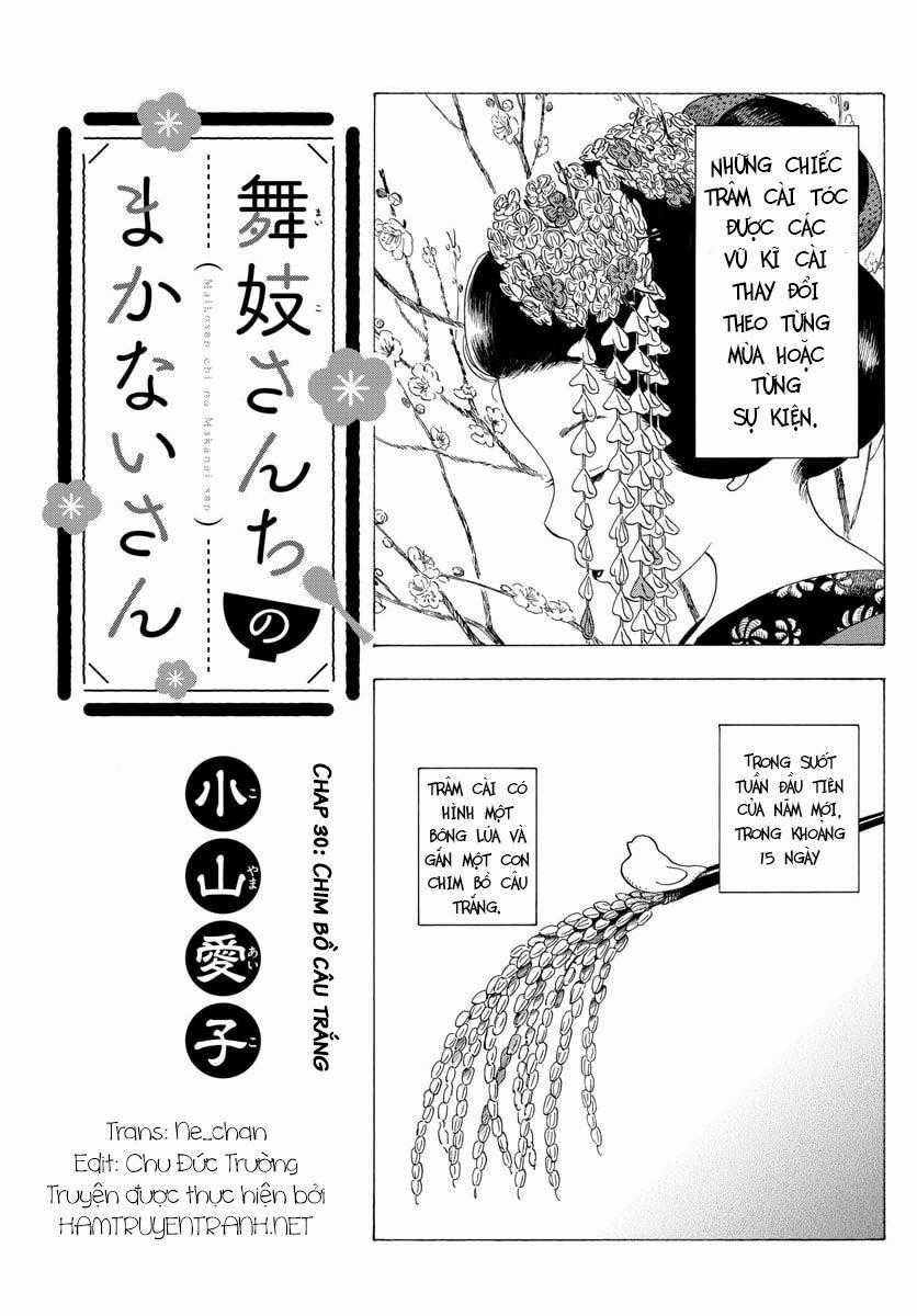 Maiko-San Chi No Makanai-San Chapter 30: Bồ câu trắng 05/12/2018 trang 1