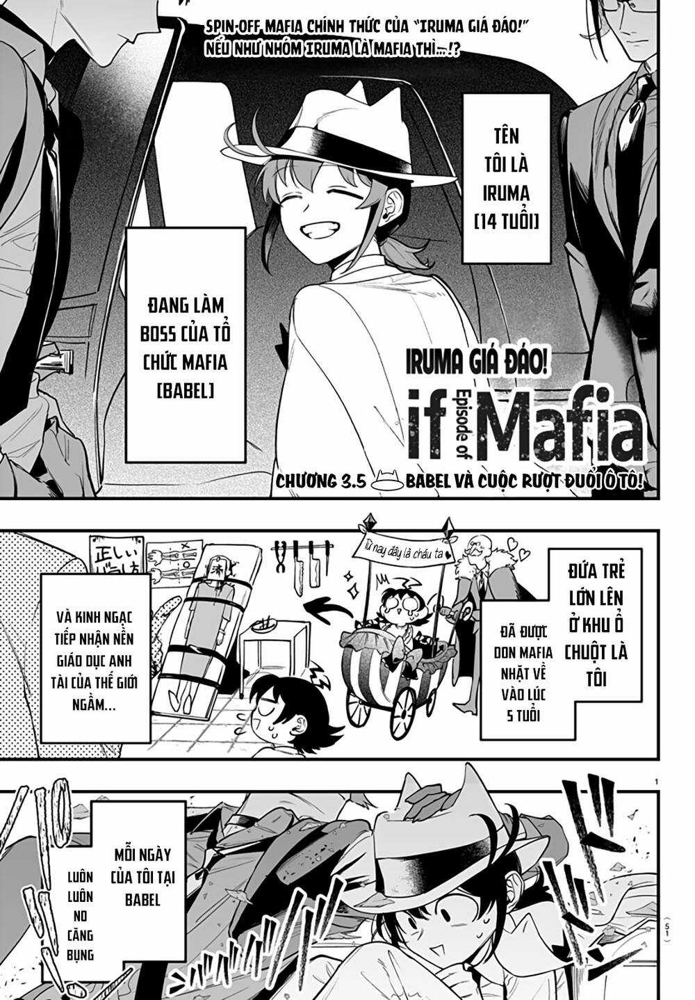 Mairimashita! Iruma-Kun: If Episode Of Mafia Chapter 3.5 trang 1