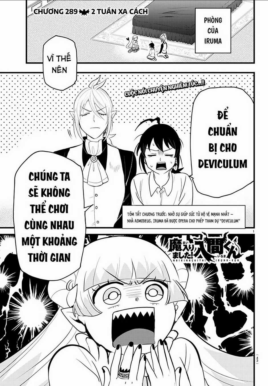 Mairimashita! Iruma-Kun Chapter 289 trang 1