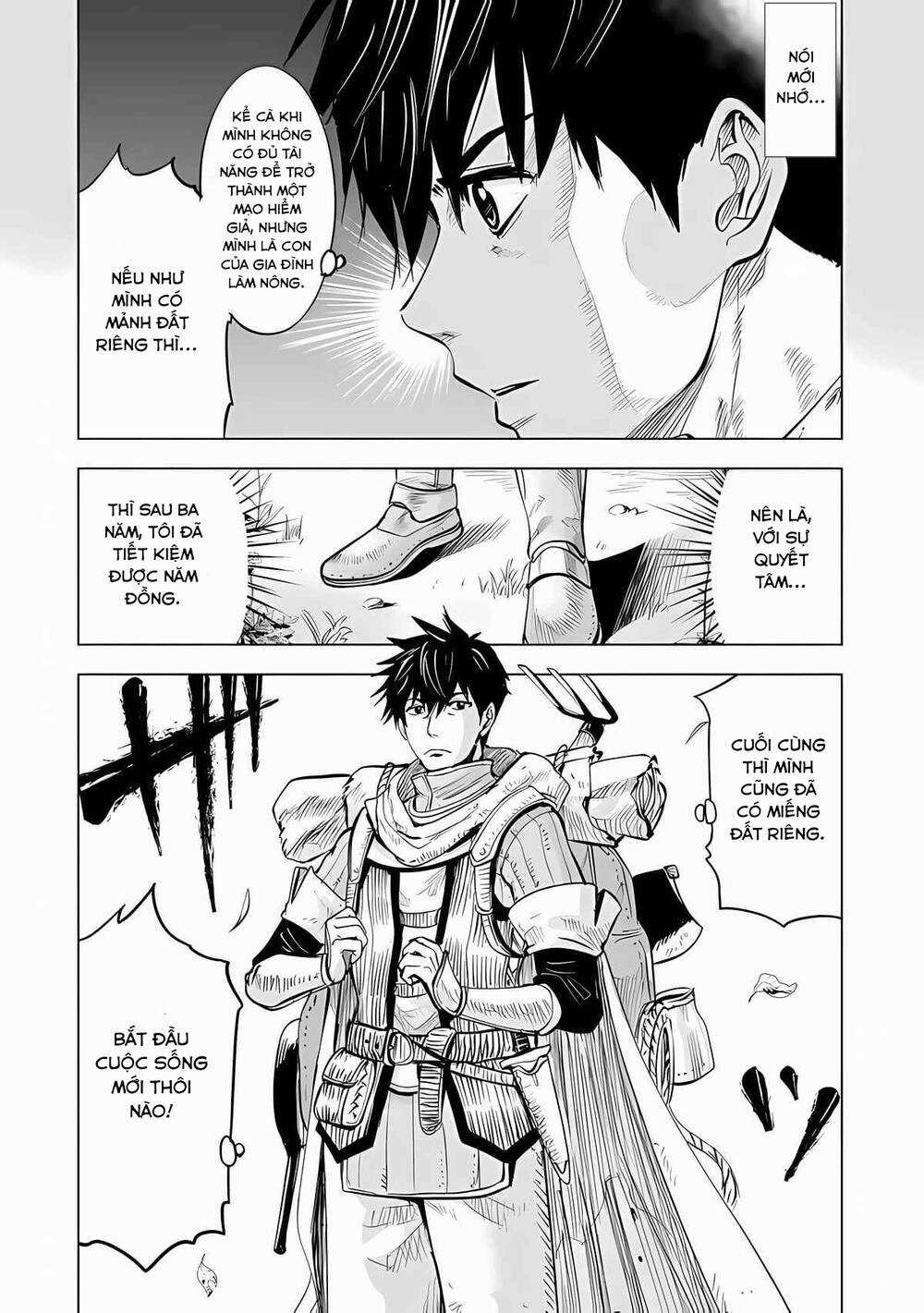 Makyo Seikatsu ~ Gakeppuchi Boken Sha Ga Hiki Komoru Ni Ha Hirosugiru Chapter 1 trang 10