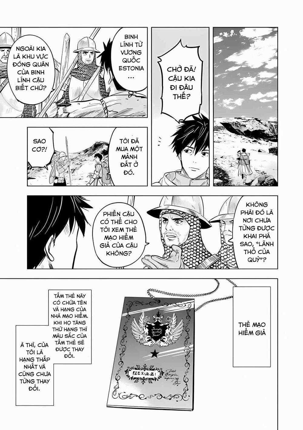 Makyo Seikatsu ~ Gakeppuchi Boken Sha Ga Hiki Komoru Ni Ha Hirosugiru Chapter 1 trang 11