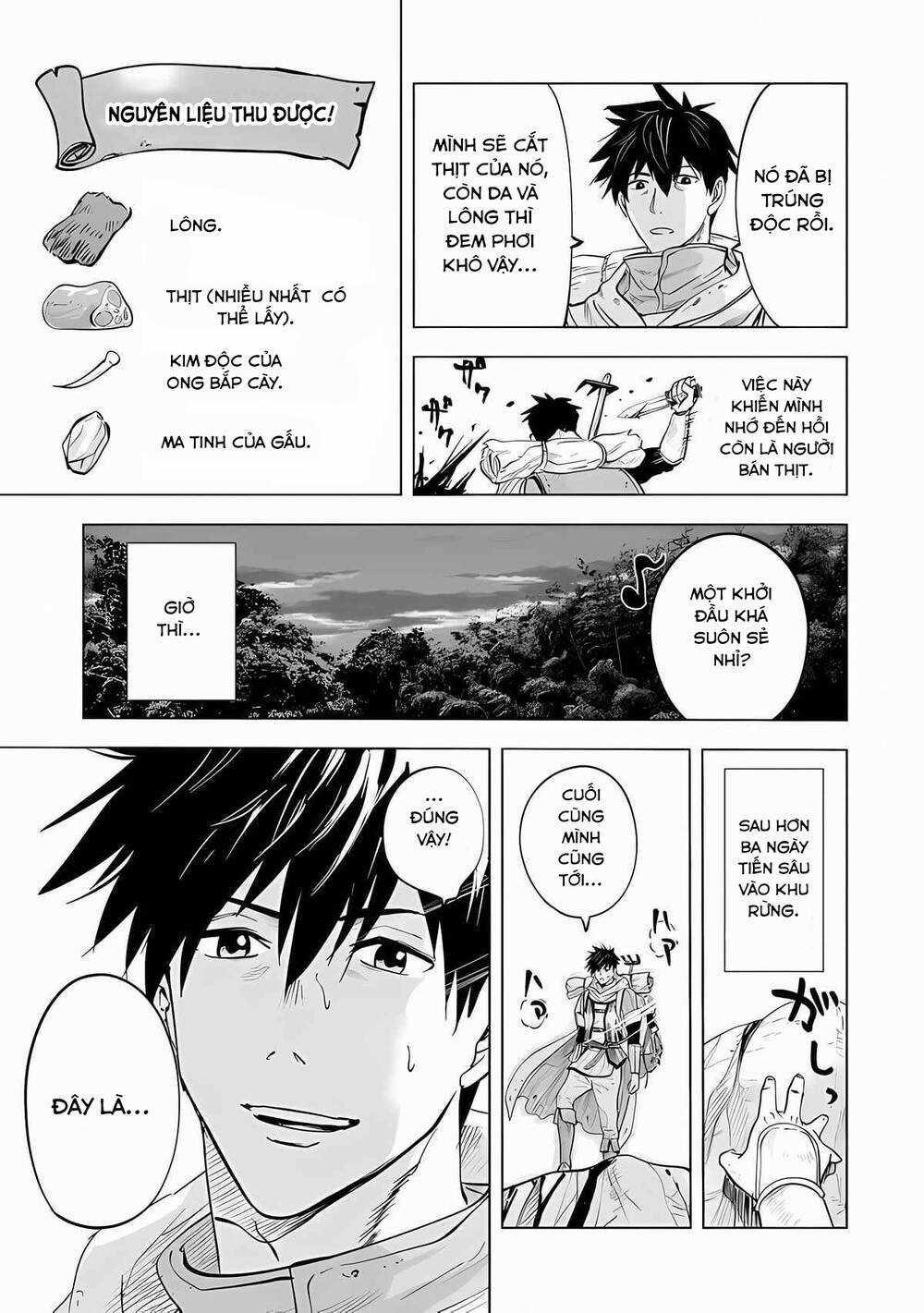 Makyo Seikatsu ~ Gakeppuchi Boken Sha Ga Hiki Komoru Ni Ha Hirosugiru Chapter 1 trang 17