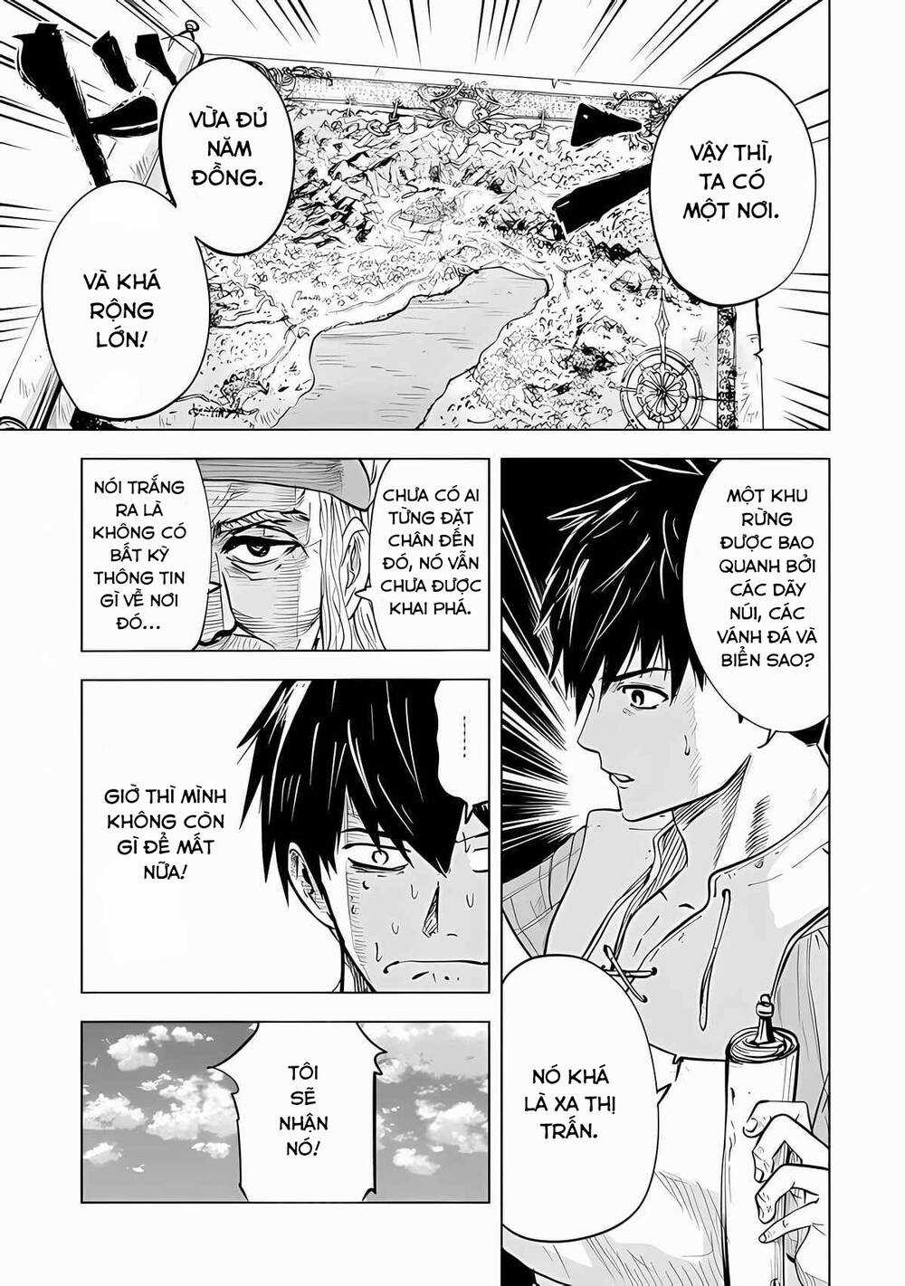 Makyo Seikatsu ~ Gakeppuchi Boken Sha Ga Hiki Komoru Ni Ha Hirosugiru Chapter 1 trang 7