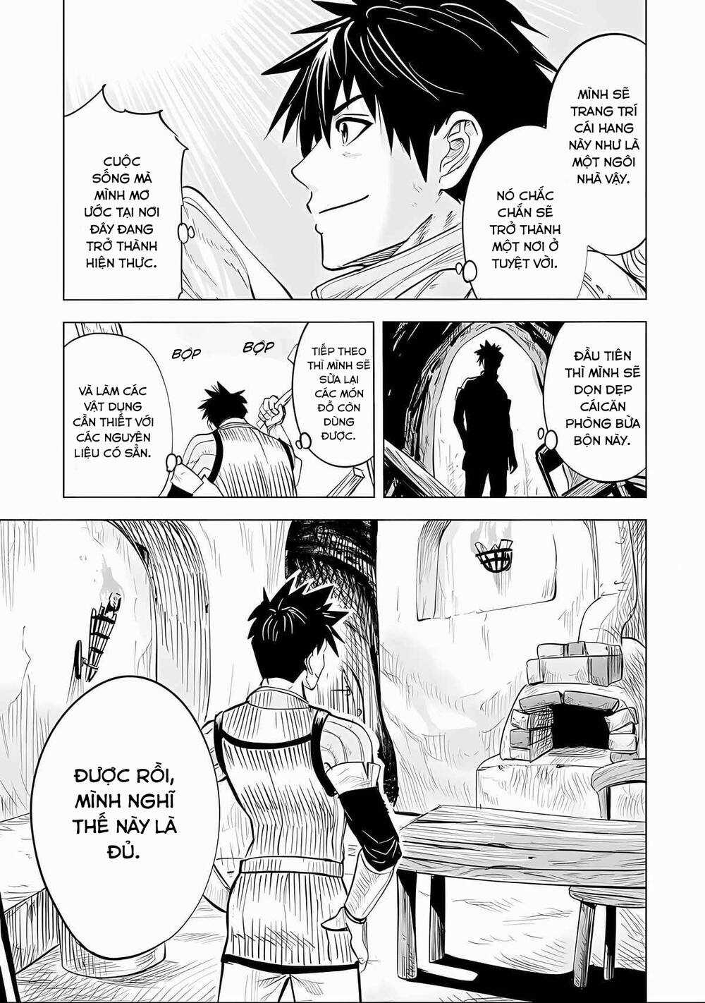 Makyo Seikatsu ~ Gakeppuchi Boken Sha Ga Hiki Komoru Ni Ha Hirosugiru Chapter 2.2 trang 16