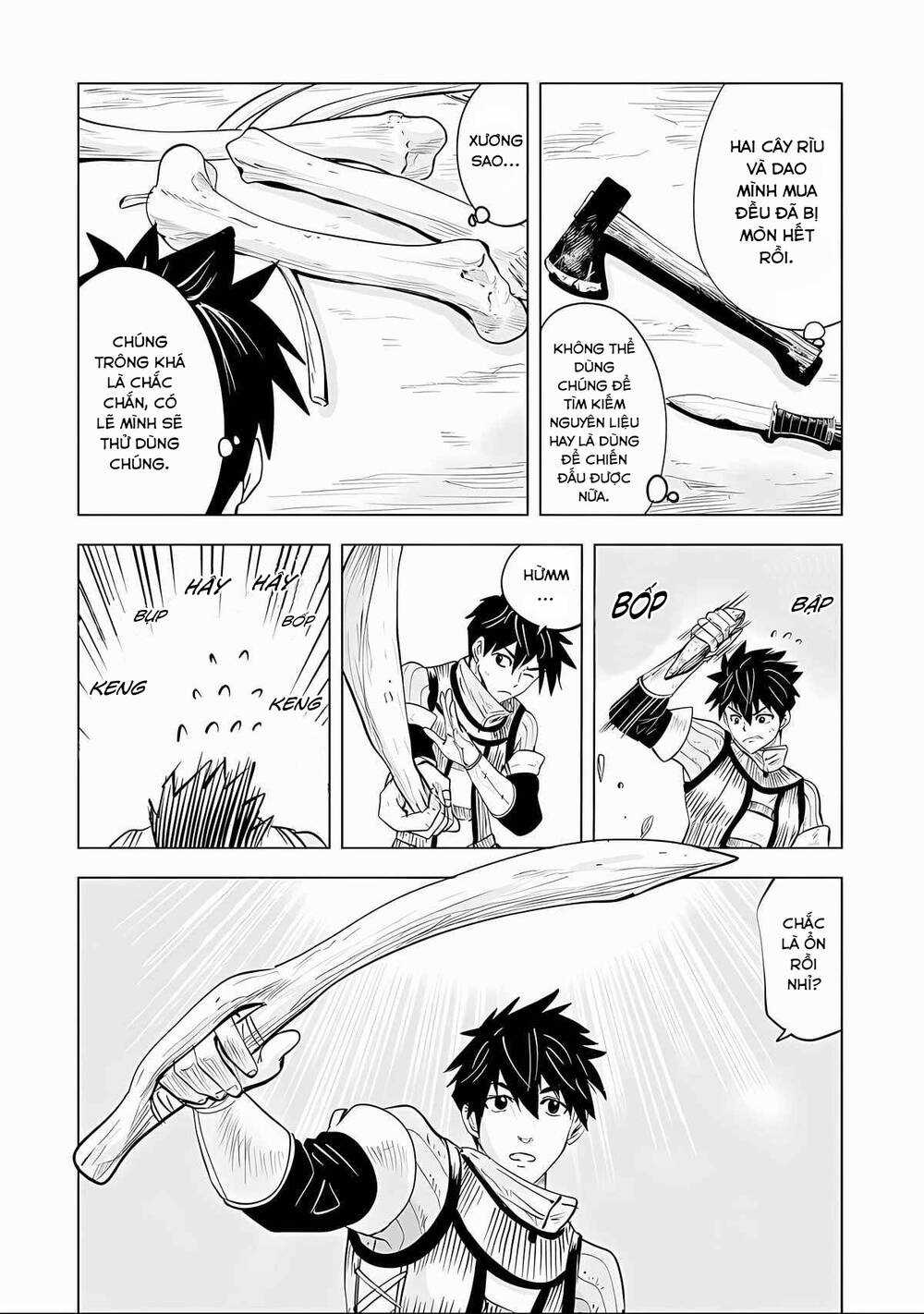 Makyo Seikatsu ~ Gakeppuchi Boken Sha Ga Hiki Komoru Ni Ha Hirosugiru Chapter 2.2 trang 3