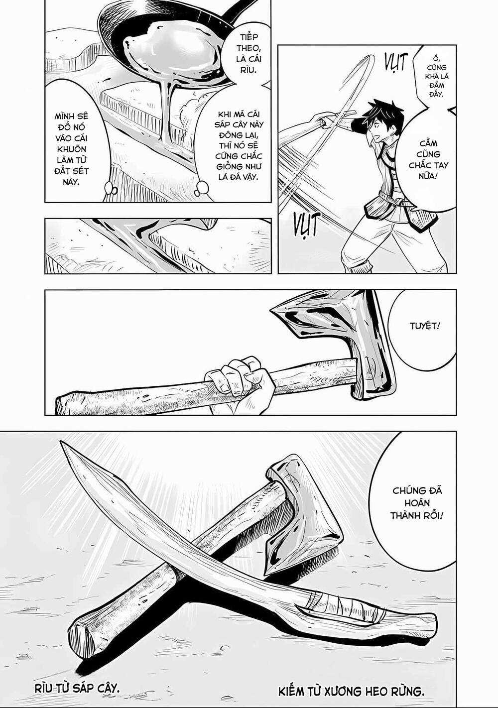 Makyo Seikatsu ~ Gakeppuchi Boken Sha Ga Hiki Komoru Ni Ha Hirosugiru Chapter 2.2 trang 4