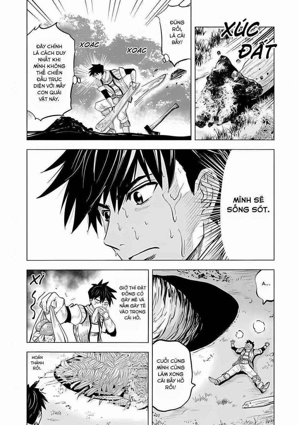 Makyo Seikatsu ~ Gakeppuchi Boken Sha Ga Hiki Komoru Ni Ha Hirosugiru Chapter 2 trang 10