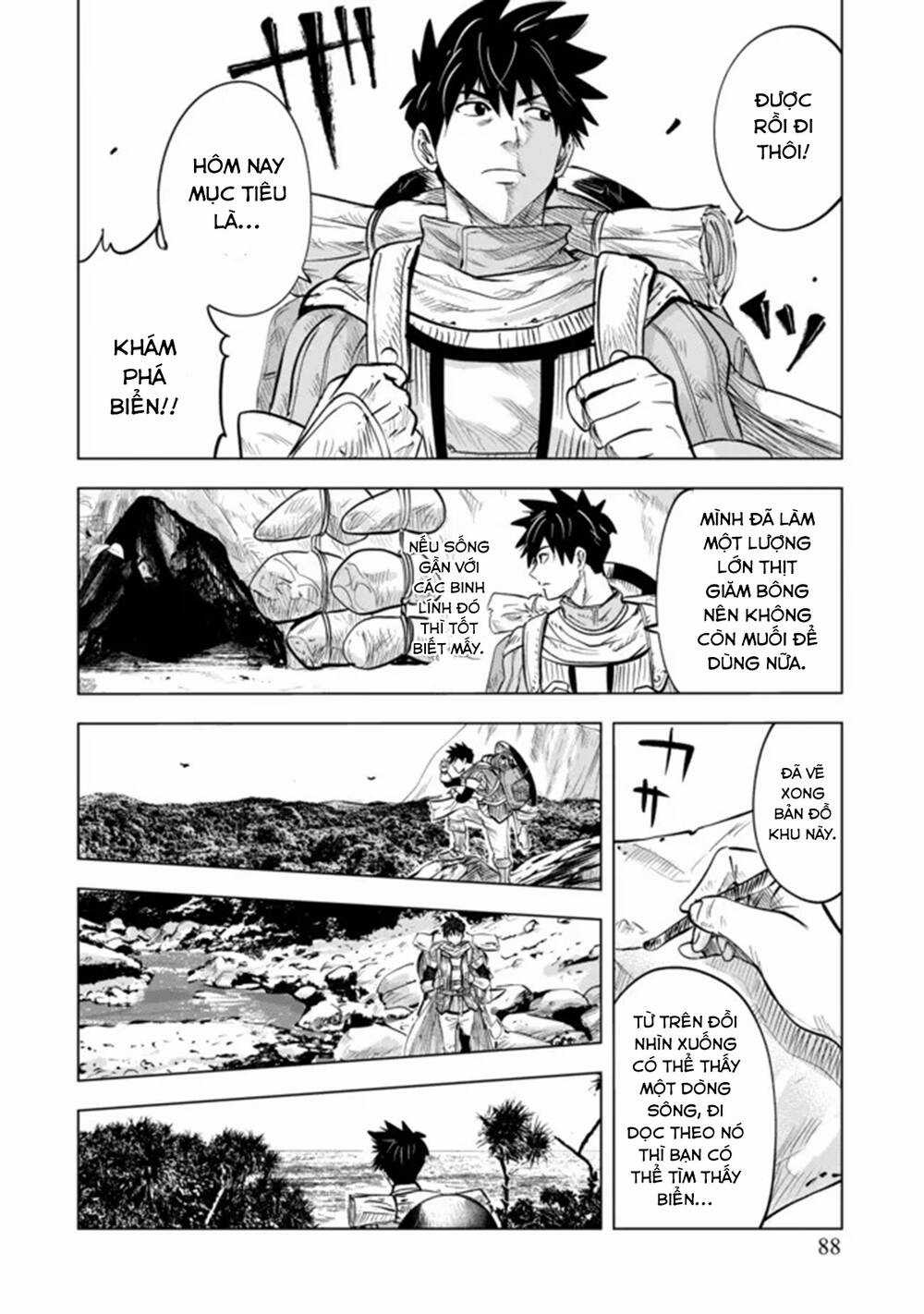 Makyo Seikatsu ~ Gakeppuchi Boken Sha Ga Hiki Komoru Ni Ha Hirosugiru Chapter 3 trang 13