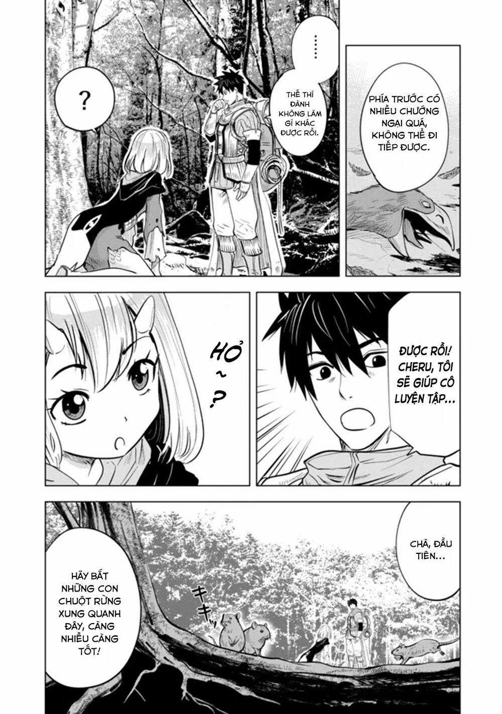 Makyo Seikatsu ~ Gakeppuchi Boken Sha Ga Hiki Komoru Ni Ha Hirosugiru Chapter 4.2 trang 2