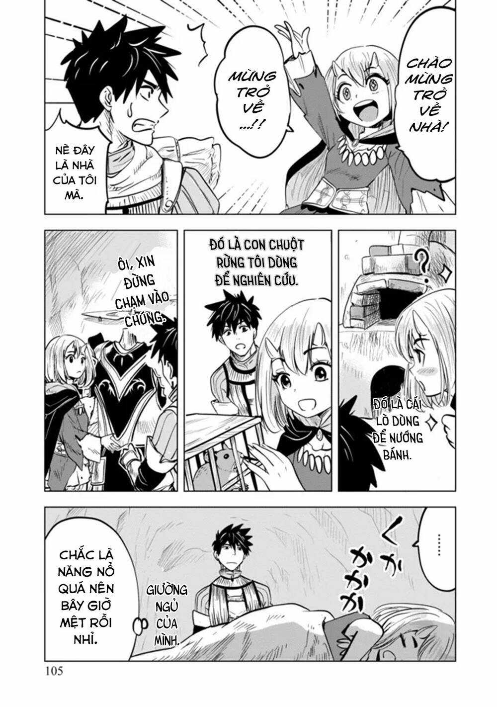 Makyo Seikatsu ~ Gakeppuchi Boken Sha Ga Hiki Komoru Ni Ha Hirosugiru Chapter 4 trang 12