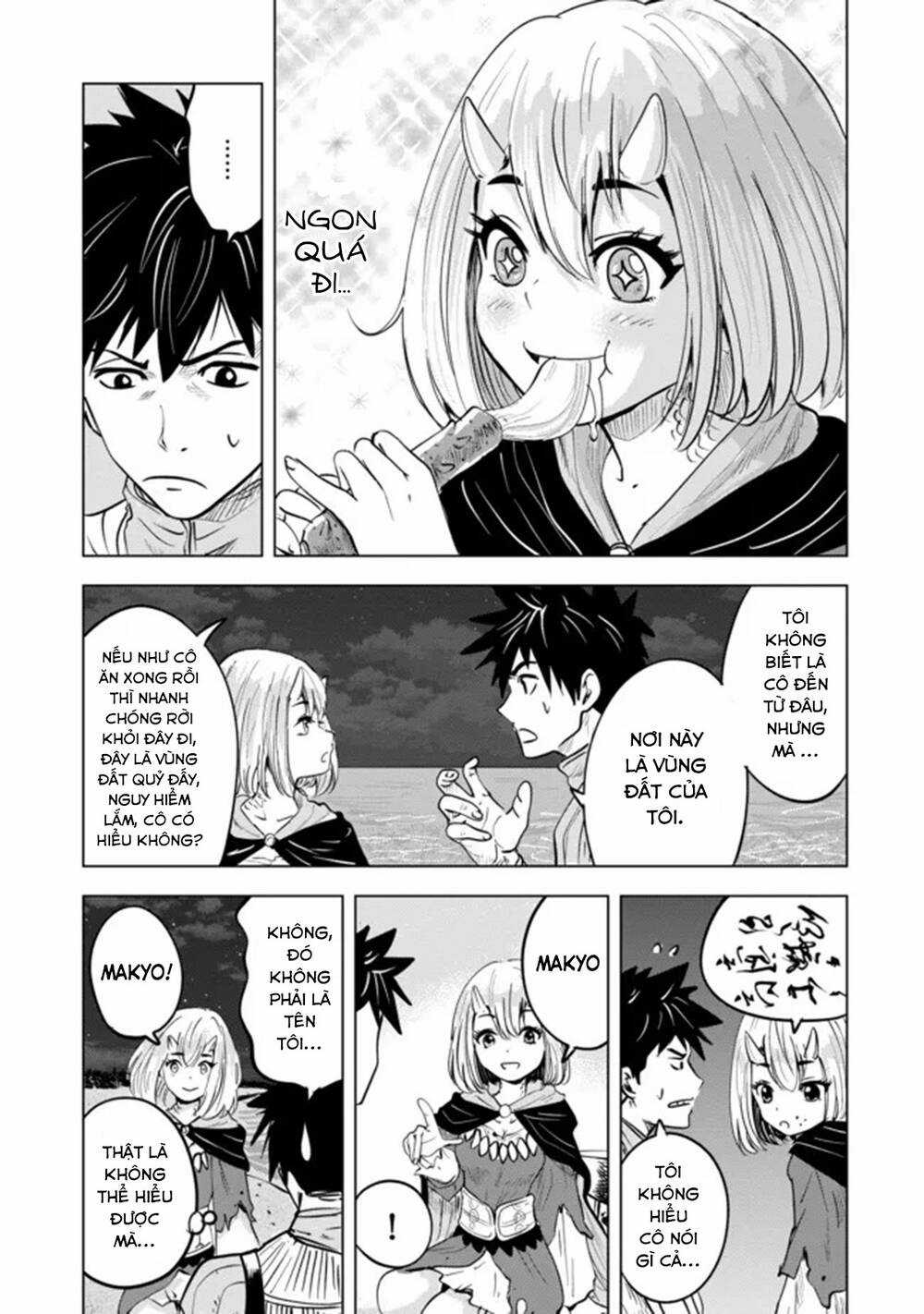 Makyo Seikatsu ~ Gakeppuchi Boken Sha Ga Hiki Komoru Ni Ha Hirosugiru Chapter 4 trang 4
