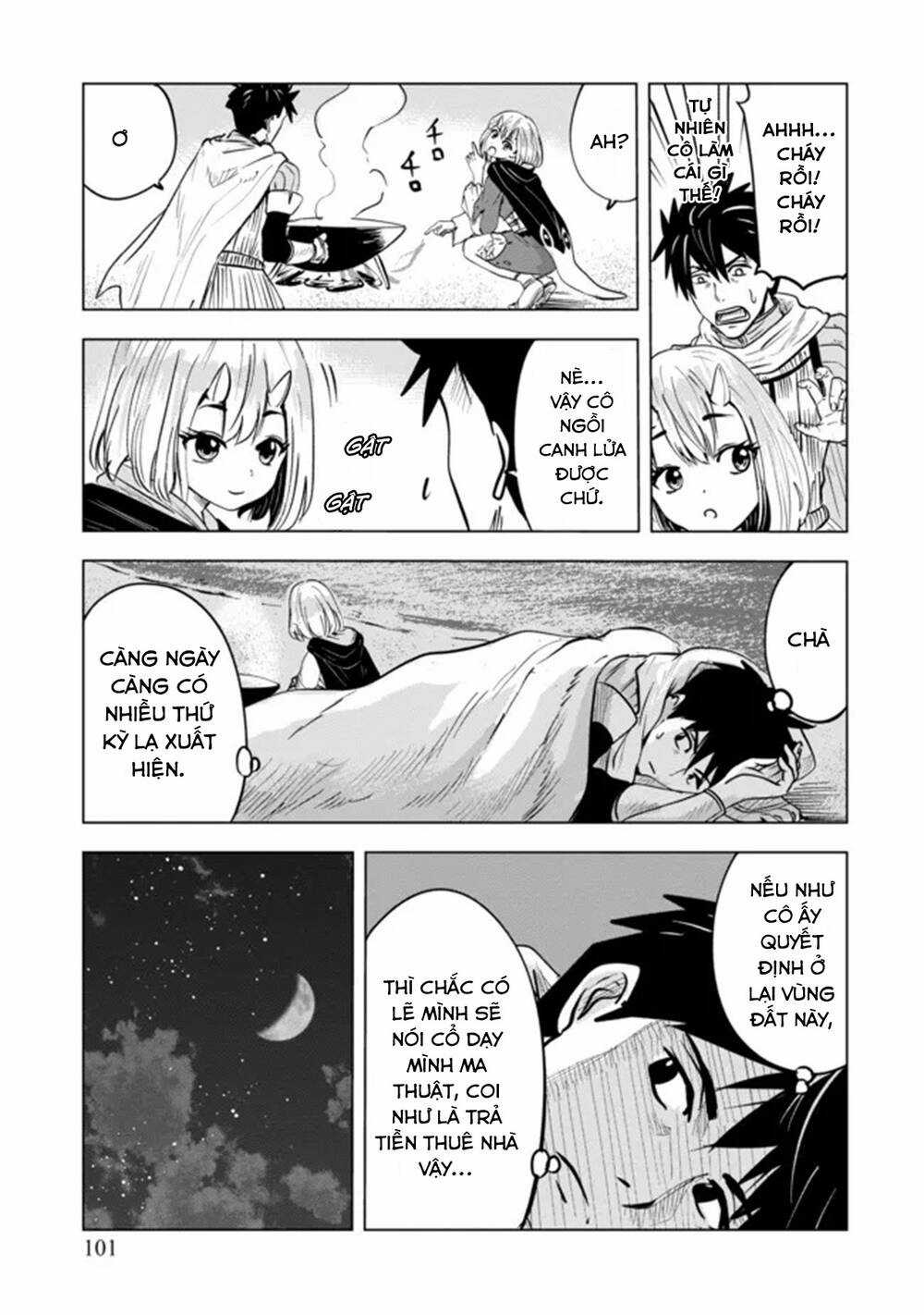 Makyo Seikatsu ~ Gakeppuchi Boken Sha Ga Hiki Komoru Ni Ha Hirosugiru Chapter 4 trang 8