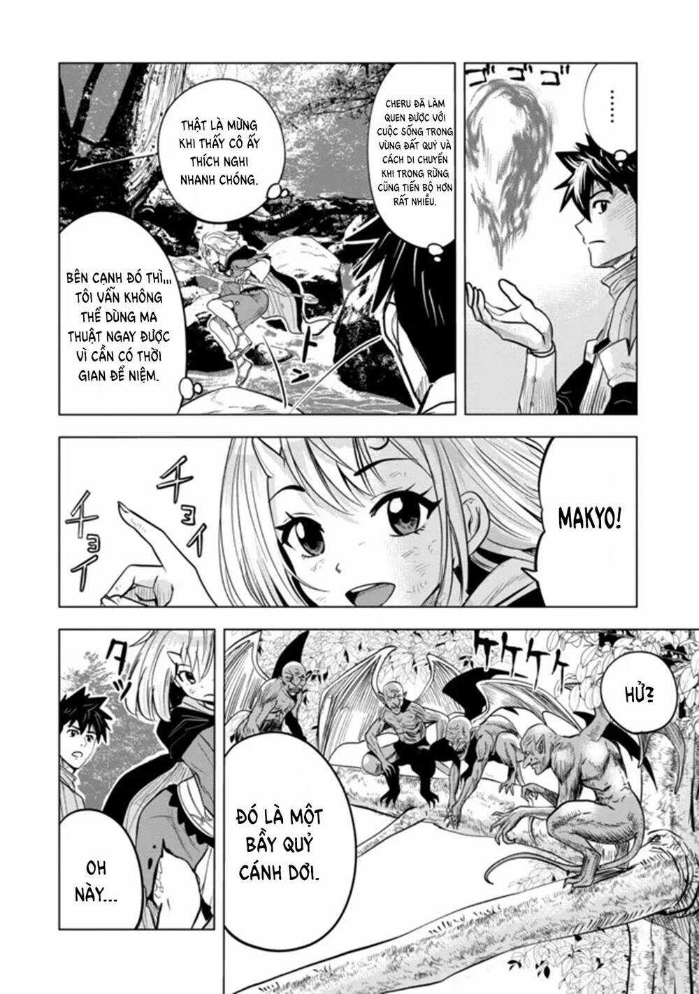 Makyo Seikatsu ~ Gakeppuchi Boken Sha Ga Hiki Komoru Ni Ha Hirosugiru Chapter 5 trang 7