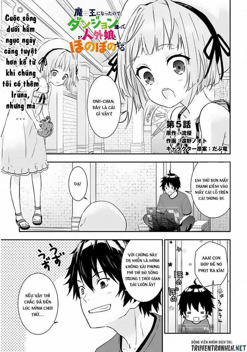 Maou Ni Natte Node, Dungeon Tsukutte Jingai Musume To Honobono Suru Chapter 5.1 trang 1