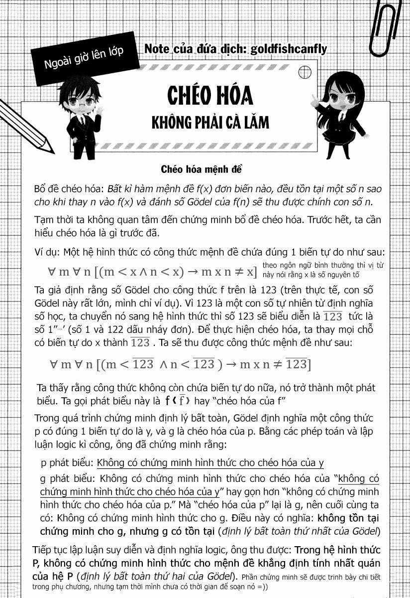 Mathematical Girls: Các Định Lý Bất Toàn Của Gödel Chapter 8 trang 30