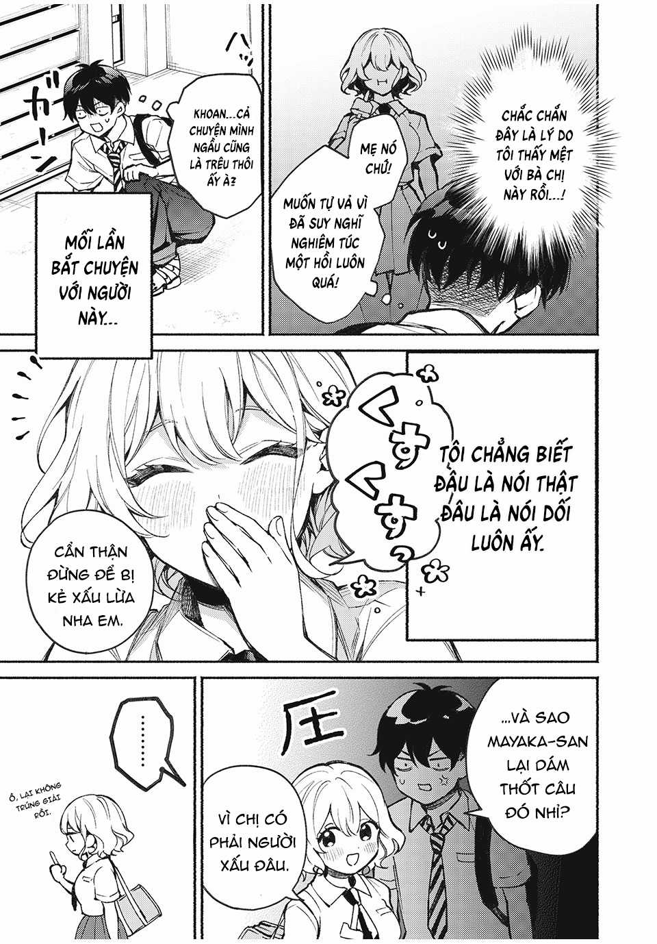 Mayaka-neesan wa Uso ga Tsukenai Chapter 1 trang 11