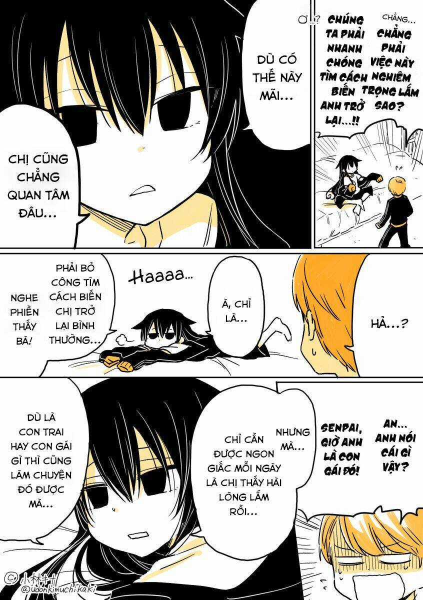 Mendokusagari Danshi Koukousei Ga Asa Okitara Onnanoko Ni Natteita Hanashi Chapter 1 trang 2