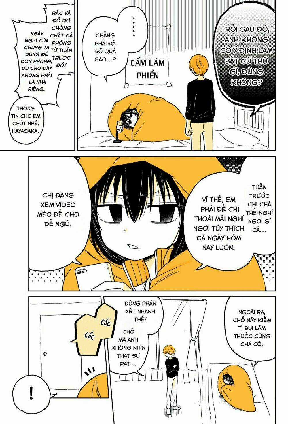 Mendokusagari Danshi Koukousei Ga Asa Okitara Onnanoko Ni Natteita Hanashi Chapter 11 trang 2