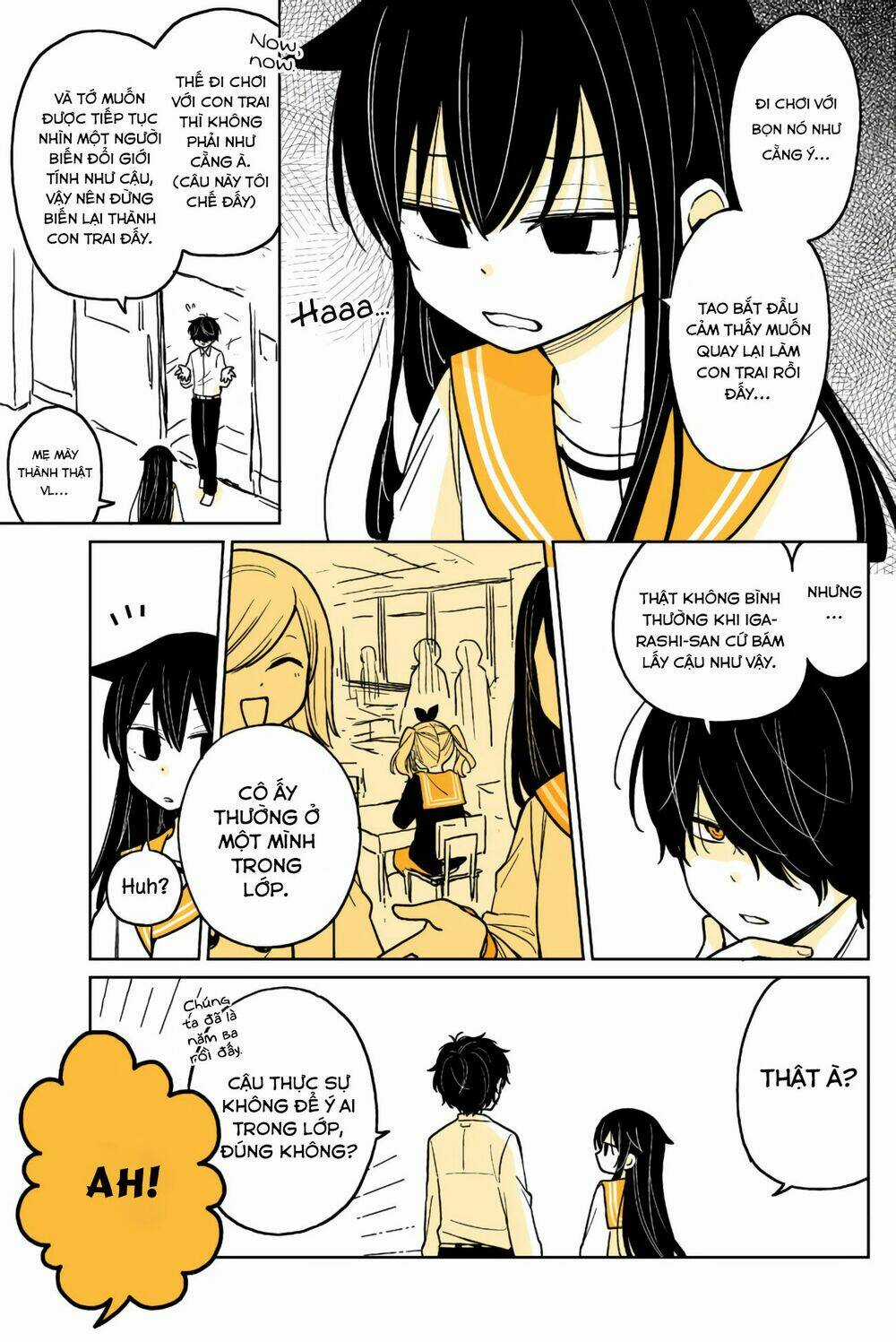 Mendokusagari Danshi Koukousei Ga Asa Okitara Onnanoko Ni Natteita Hanashi Chapter 12 trang 11