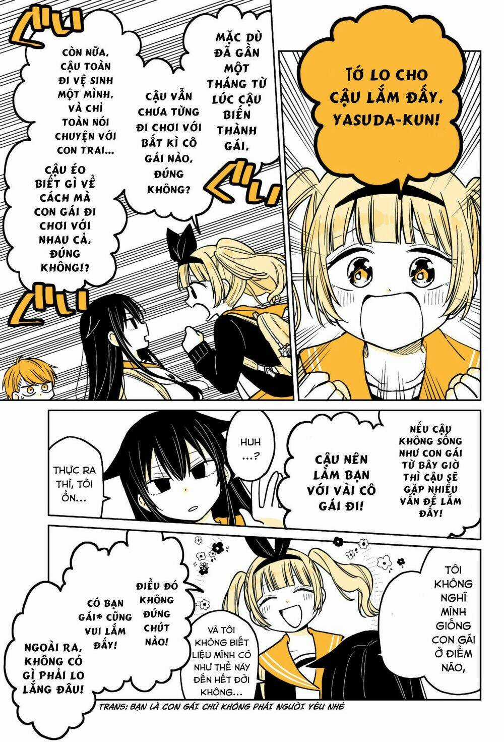 Mendokusagari Danshi Koukousei Ga Asa Okitara Onnanoko Ni Natteita Hanashi Chapter 12 trang 3