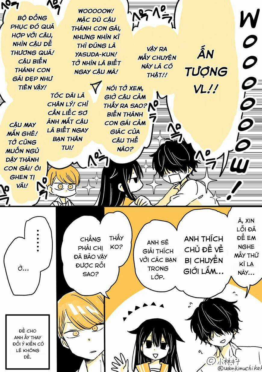 Mendokusagari Danshi Koukousei Ga Asa Okitara Onnanoko Ni Natteita Hanashi Chapter 3 trang 4